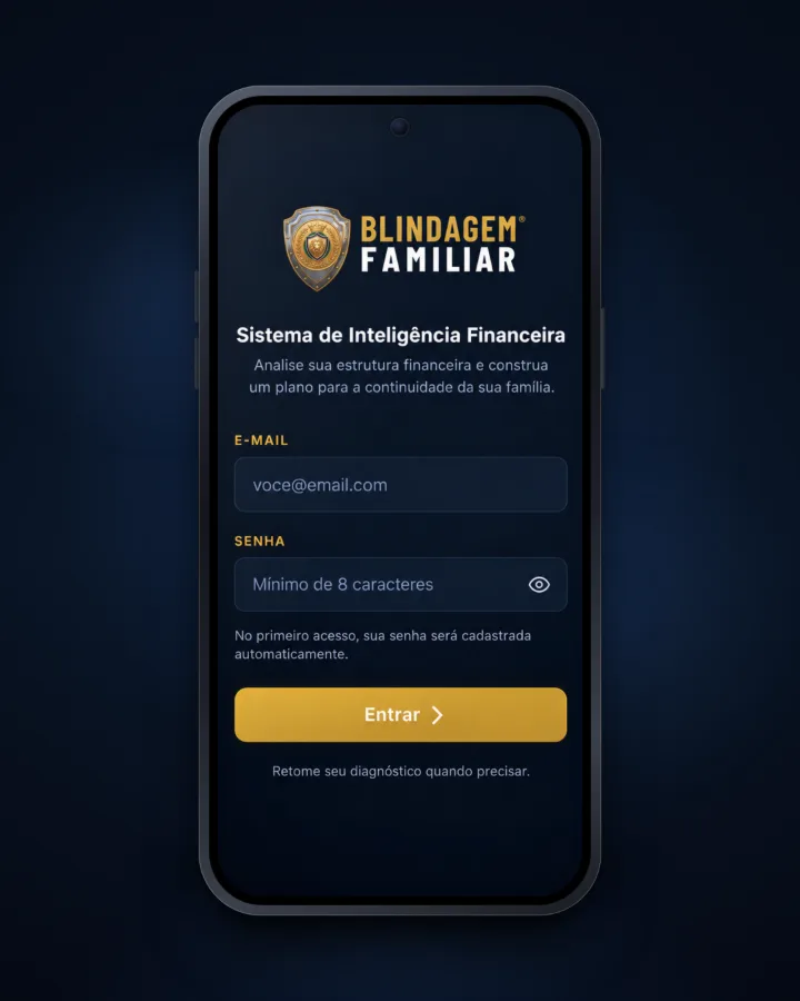 Tela de acesso do Sistema de Inteligência Financeira