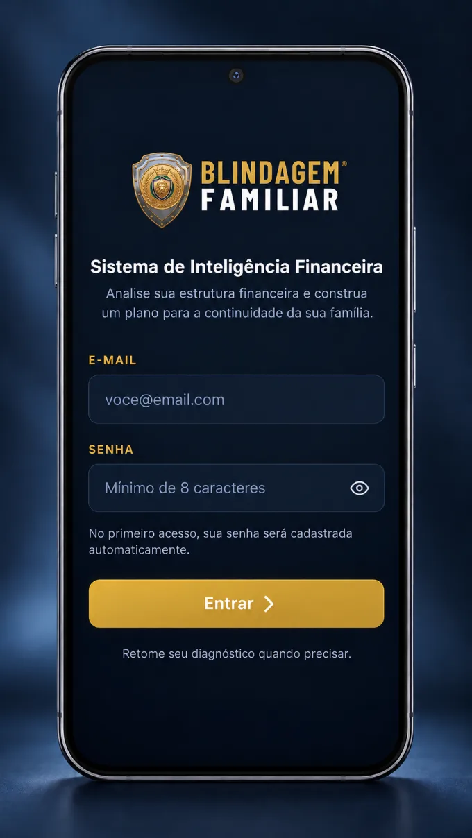 Tela de acesso do Sistema de Inteligência Financeira